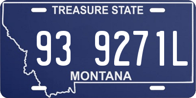 MT license plate 939271L