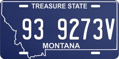 MT license plate 939273V