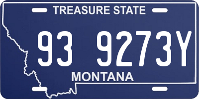 MT license plate 939273Y