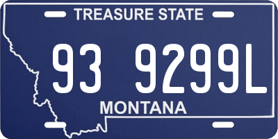 MT license plate 939299L