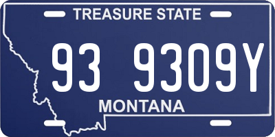 MT license plate 939309Y
