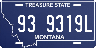 MT license plate 939319L