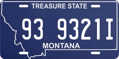 MT license plate 939321I