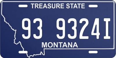 MT license plate 939324I