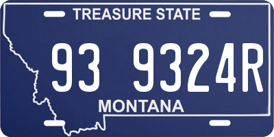 MT license plate 939324R