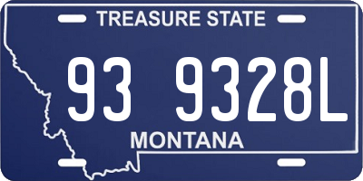 MT license plate 939328L