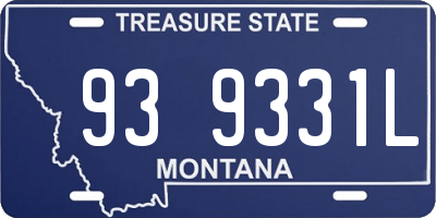 MT license plate 939331L