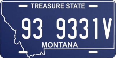MT license plate 939331V