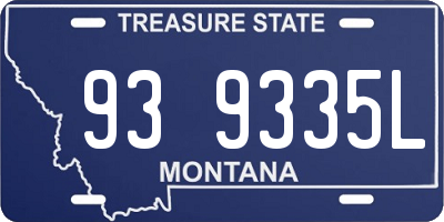 MT license plate 939335L