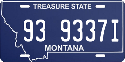 MT license plate 939337I