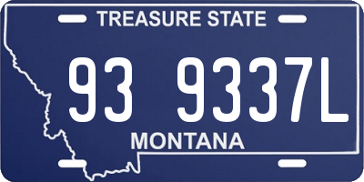 MT license plate 939337L
