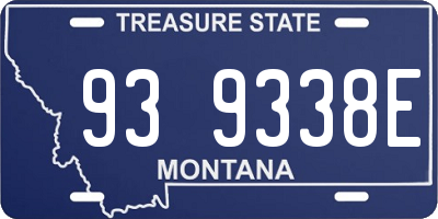 MT license plate 939338E