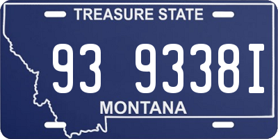 MT license plate 939338I