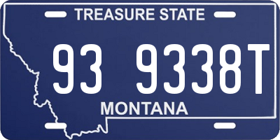 MT license plate 939338T