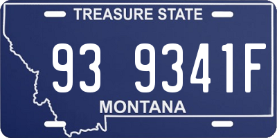MT license plate 939341F
