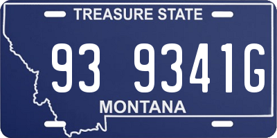 MT license plate 939341G
