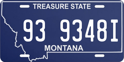 MT license plate 939348I