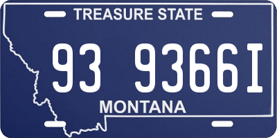 MT license plate 939366I