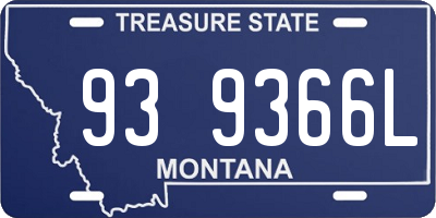 MT license plate 939366L