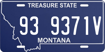 MT license plate 939371V
