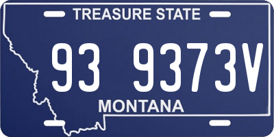 MT license plate 939373V
