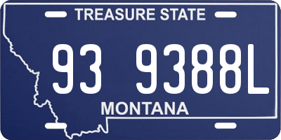 MT license plate 939388L