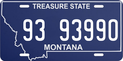 MT license plate 939399O