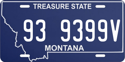 MT license plate 939399V