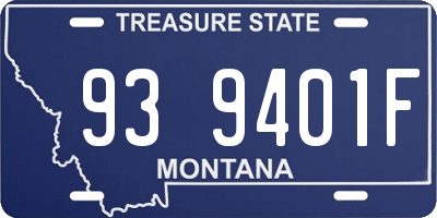 MT license plate 939401F