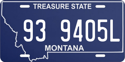 MT license plate 939405L