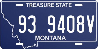 MT license plate 939408V