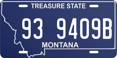 MT license plate 939409B