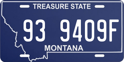MT license plate 939409F