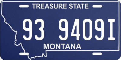 MT license plate 939409I