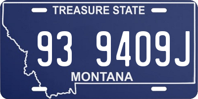 MT license plate 939409J