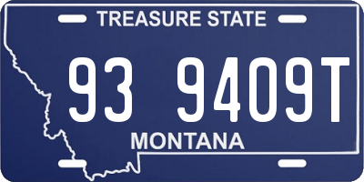 MT license plate 939409T