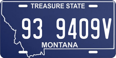 MT license plate 939409V
