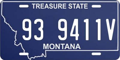 MT license plate 939411V