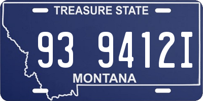 MT license plate 939412I