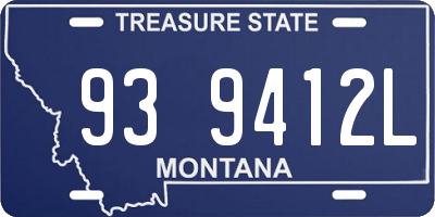 MT license plate 939412L