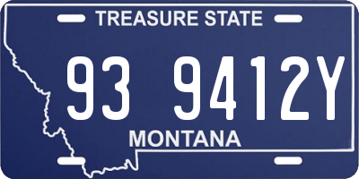 MT license plate 939412Y