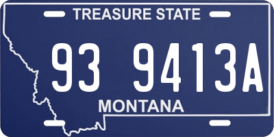 MT license plate 939413A