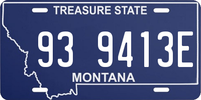 MT license plate 939413E