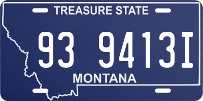 MT license plate 939413I