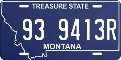 MT license plate 939413R