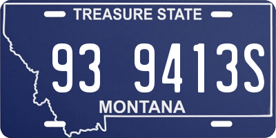 MT license plate 939413S