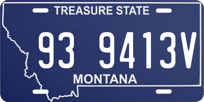 MT license plate 939413V