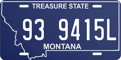 MT license plate 939415L