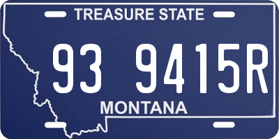 MT license plate 939415R