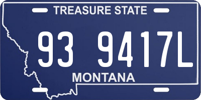 MT license plate 939417L